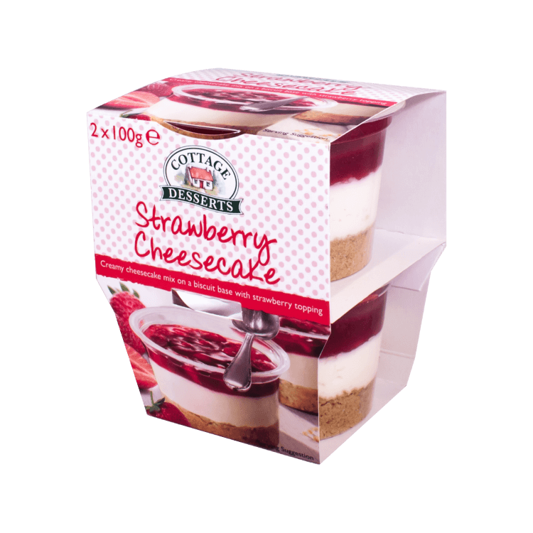 Strawberry Cheesecake 100g Twin Pack